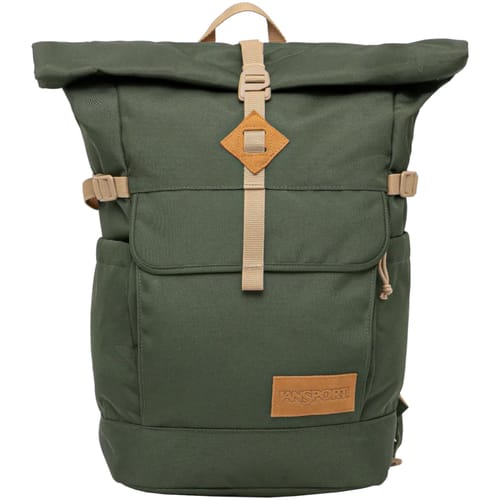 JanSport Hatchet Rolltop Backpack, Unisex, Groen, Rugzak, maat: One size