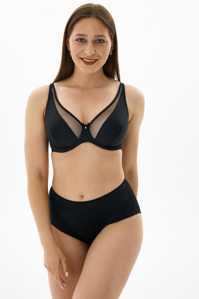 MILENKA zwarte regular waist slip maat 40