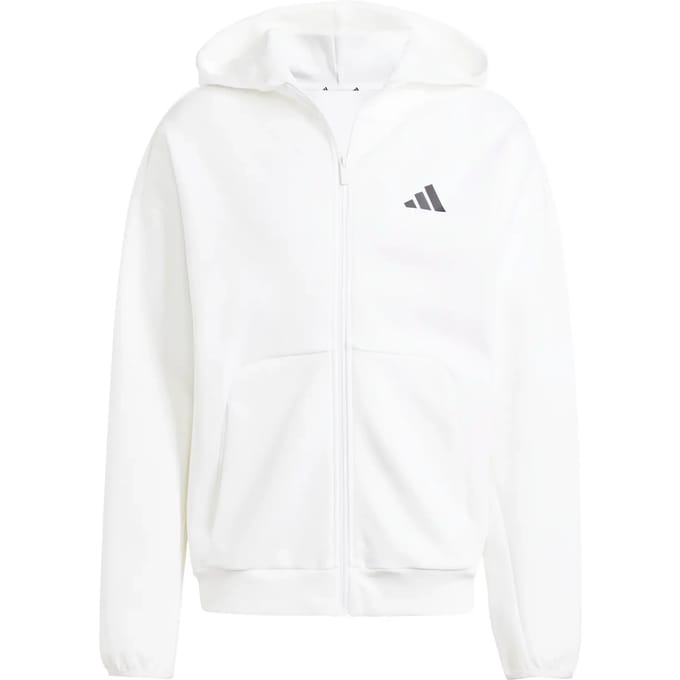 Adidas Future Icons Small Logo Sweatshirt Met Rits Wit S / Regular Man