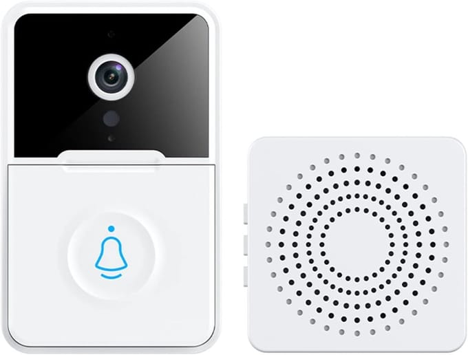 Digitale Video Deurbel - Visuele Intercom - Woningbeveiliging - Draadloze WIFI Connectie - 10mm Compact