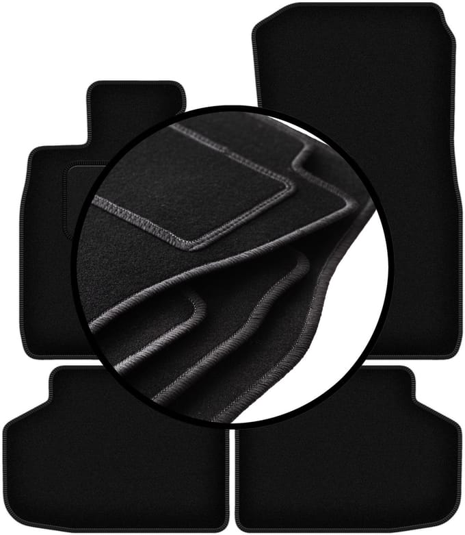 Complete set veloursmatten voor: BMW 7 F01 xDrive (2008-2015)