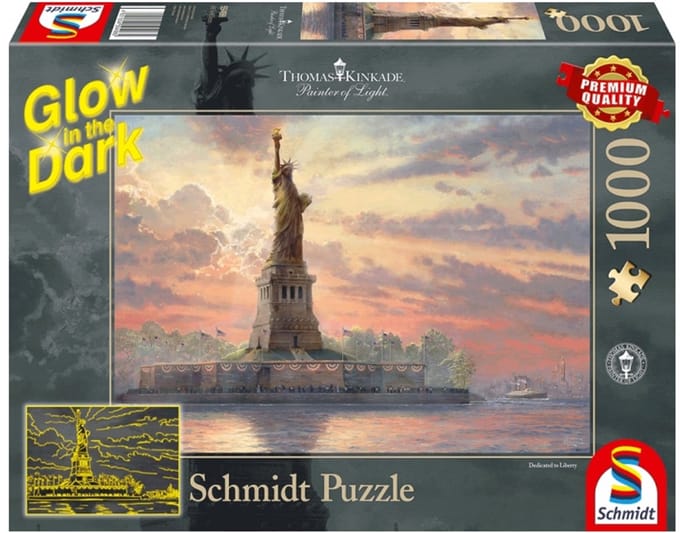 Statue of Liberty in the twilight,1000 stukjes Puzzel