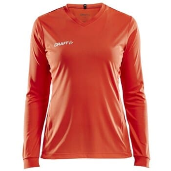 Craft Squad Solid Voetbalshirt Lange Mouw Dames - Oranje | Maat: XXL