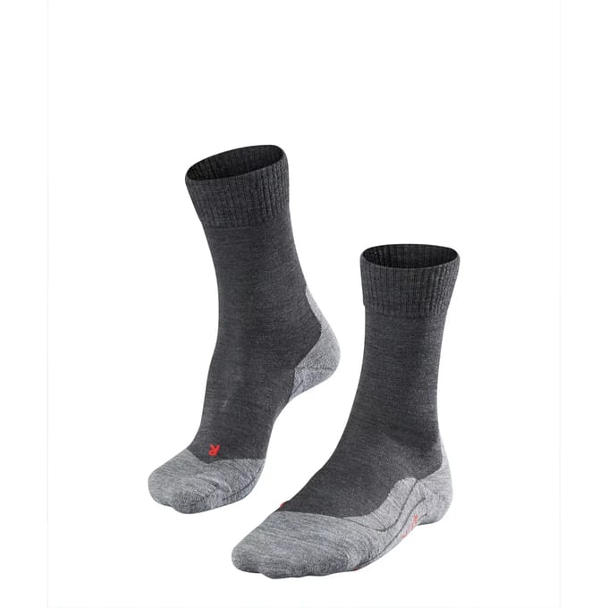 FALKE TK5 anti-blaar dun wol functioneel materiaal wandelsokken dames grijs - maat 35-36