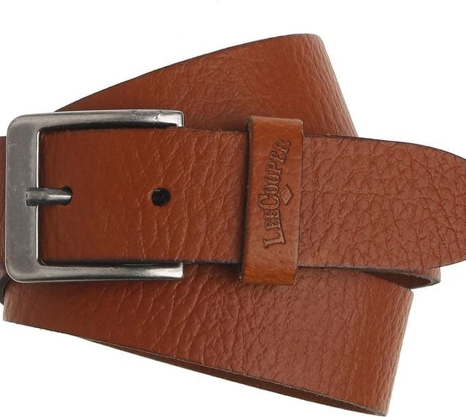 Lee Cooper Lederen Riem 40065 - COGNAC - L115