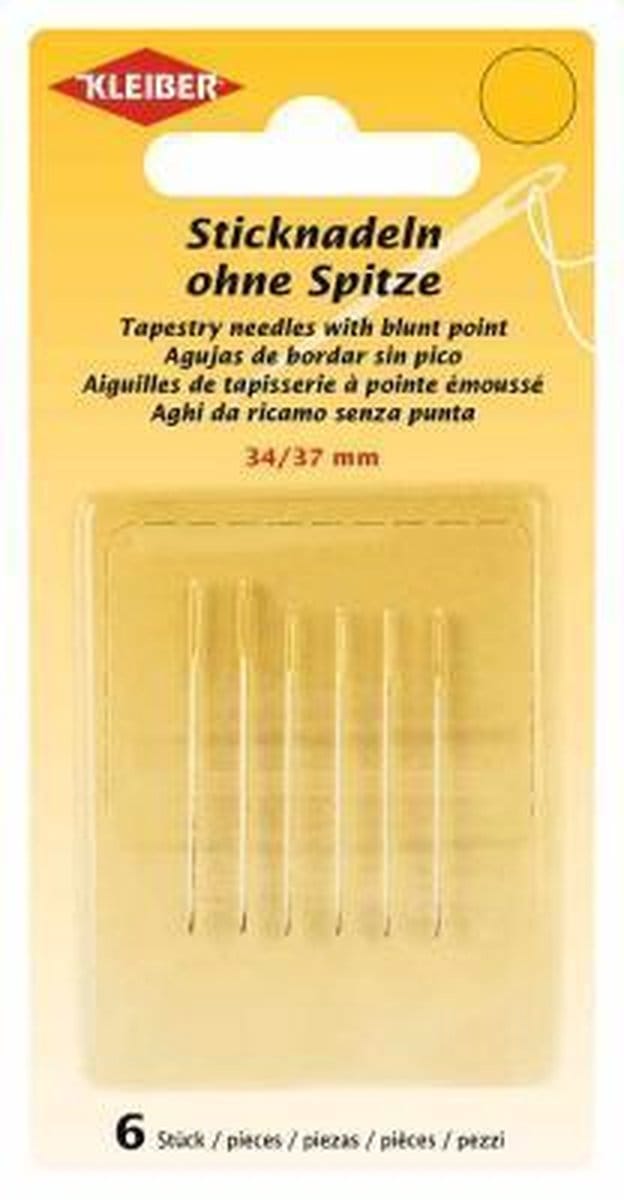69916 Borduurnaalden zonder punt (34, 37 mm), 6 st.