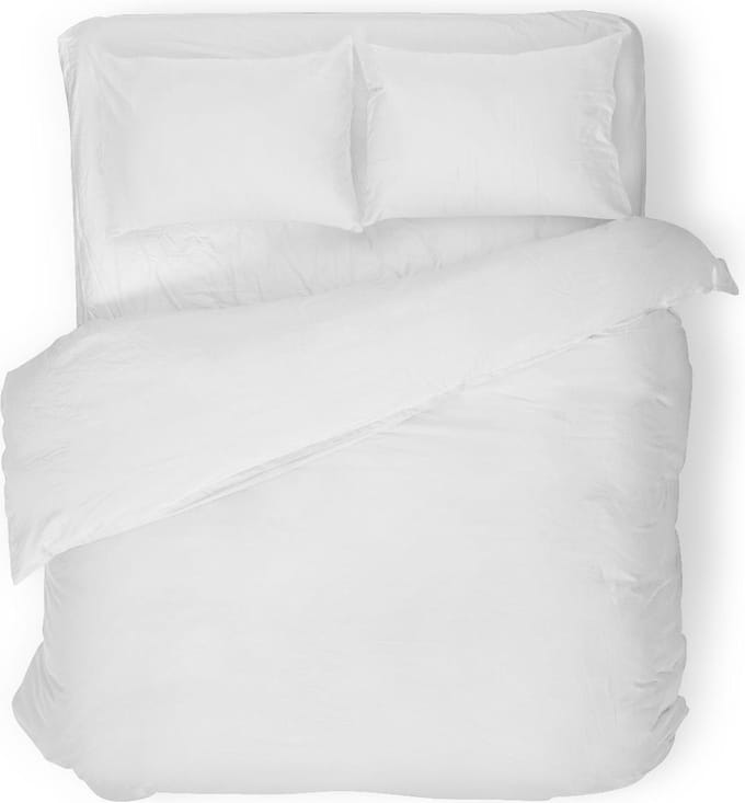 Dekbedovertrek Wit Uni Hotel Collection 100% katoen 140x220cm