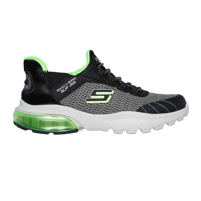 Skechers Razor Air voor kinderen – Hyper-Brisk instapschoenen (Houtskool/zwart)