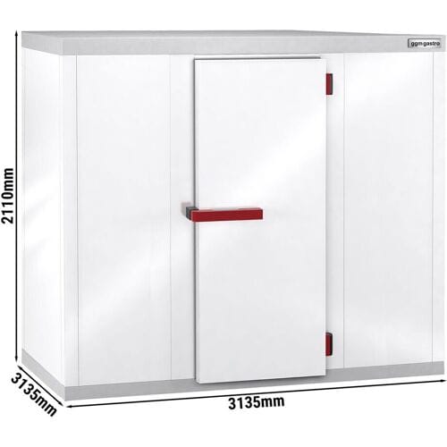 GGM Gastro Kühlzelle - 3130x3130mm - 17,26m³ Wit