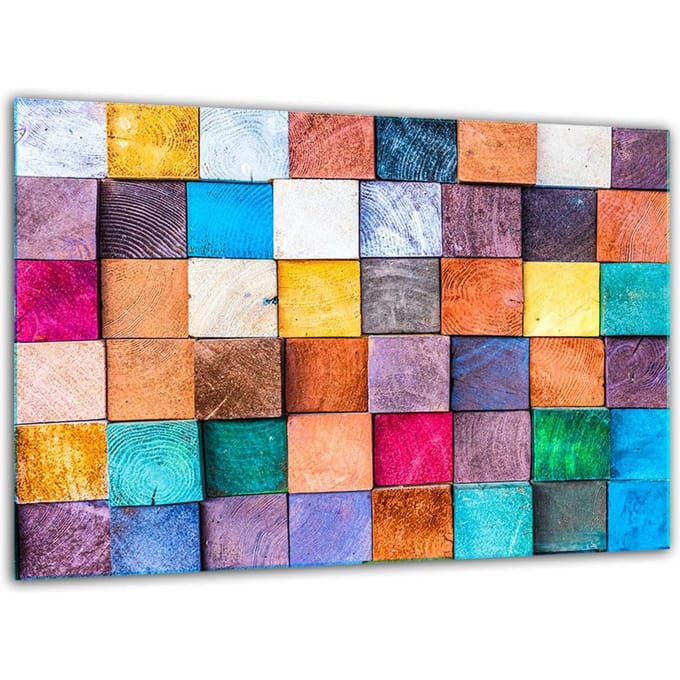 TMK ArtDeko - Snijplank - Geharde Glas - 30cm x 22cm - Mosaïek