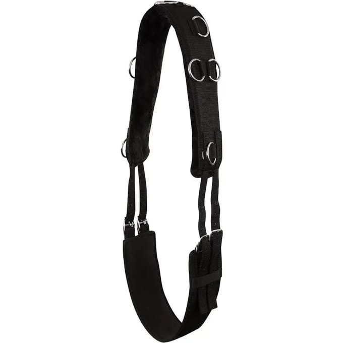 Premiere Longeersingel bont 10-D ringen Pony Zwart