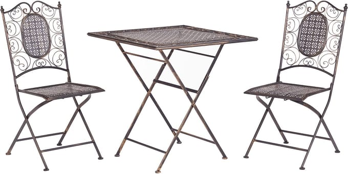 BORMIO - Bistroset voor 2 - Zwart - IJzer