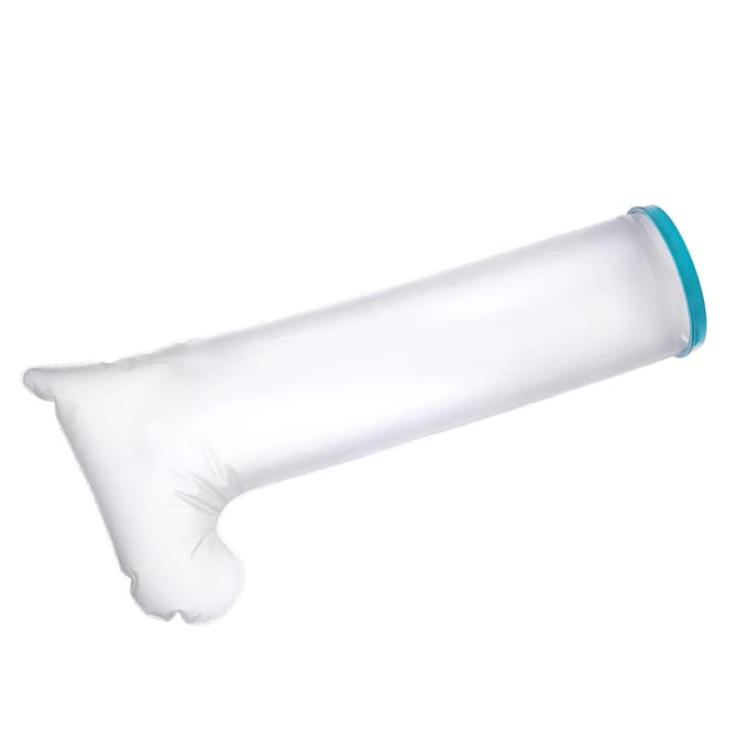 Badbeenhoes 104cm PP Silicone PVC Cirkel Waterbestendig Douchebeenhoes voor Volwassene white