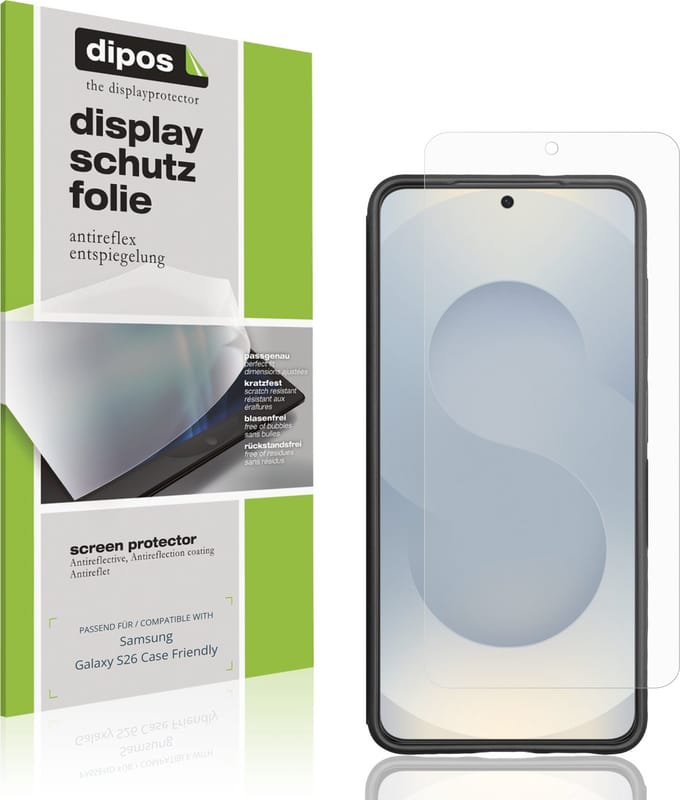 dipos – 4x Matte Beschermfolie geschikt voor Samsung Galaxy S26 Case Friendly | Krasbestendige & antireflecterende Screenprotector Ultra-Thin
