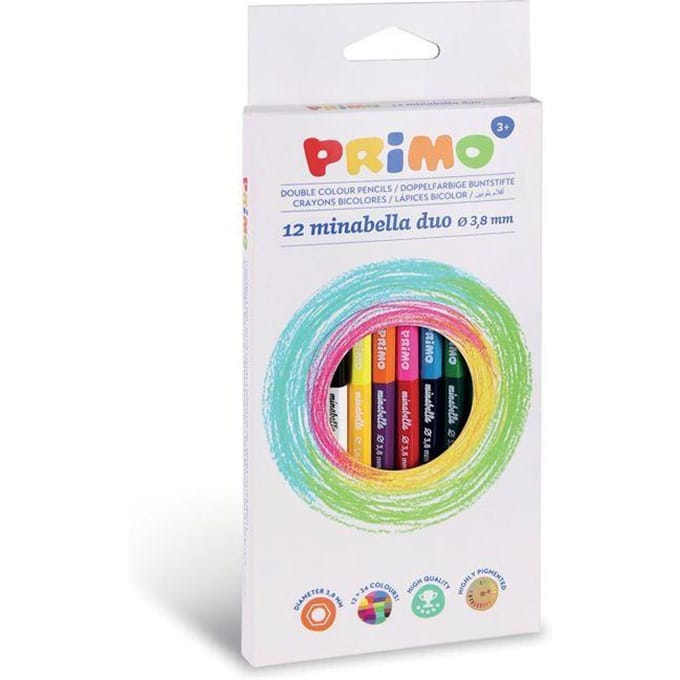Primo 12=24 DUO Minabella kleurpotloden ø3.8mm in doos