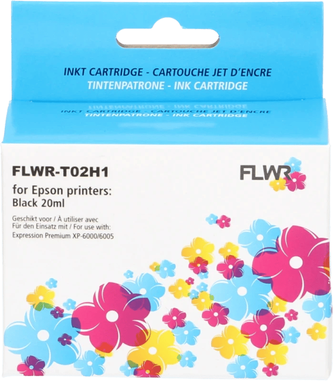 FLWR - Cartridges / Epson 202XL / zwart / Geschikt voor Epson