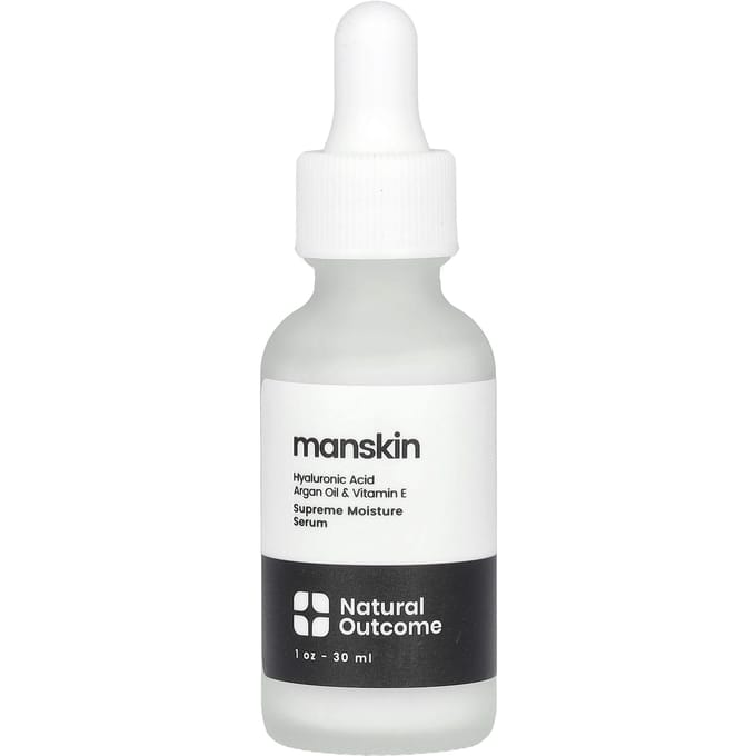 Natural Outcome, Manskin, Sérum Hydratation Suprême, sans parfum, 30ml (1 oz) white