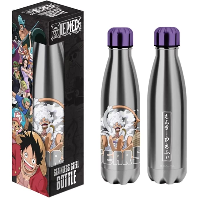 Stalen drinkfles voor kinderen Lyo One Piece Gear 5 Silver
