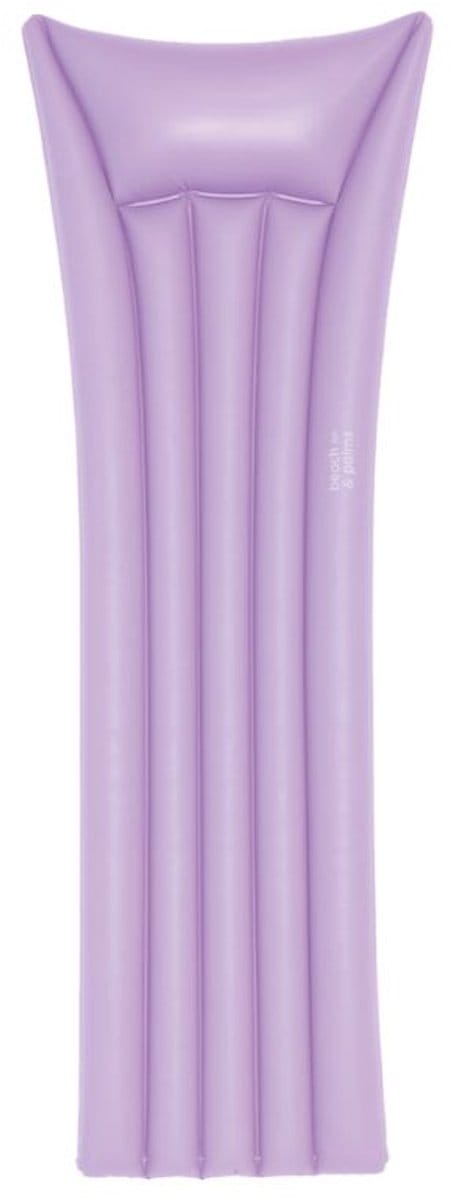 Beach & Palms - luchtbed - 177 x 67 x 19 cm - paars - suntanner