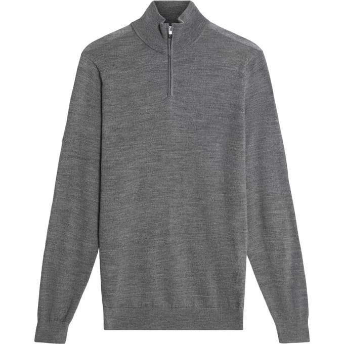 Pull 1/4 rits van merinowol Lyle & Scott