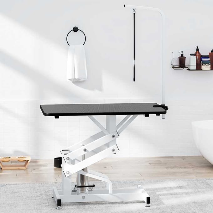 vidaXL - Hydraulisch - verstelbare - trimtafel - met - aanlijnoptie