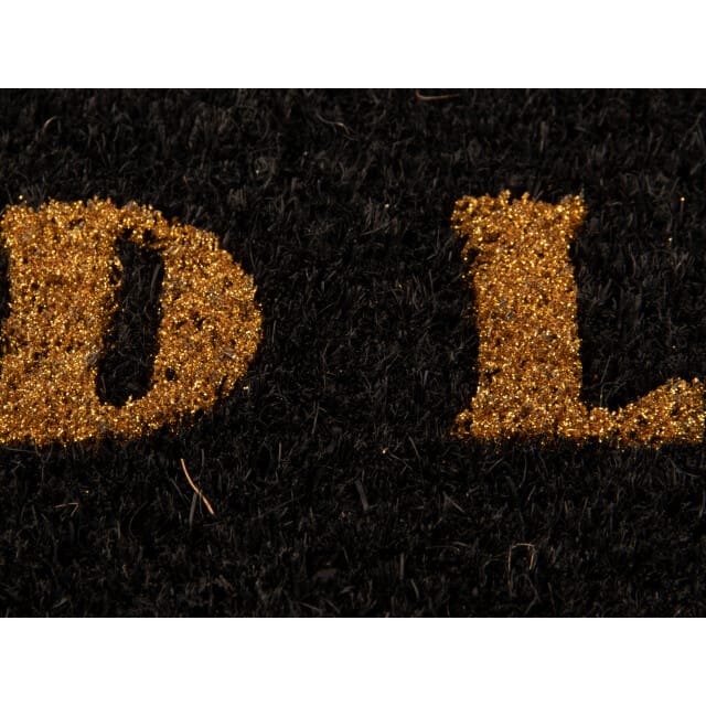 Present Time - Deurmat Hey Good Looking - Zwart - 75x25x1,5cm