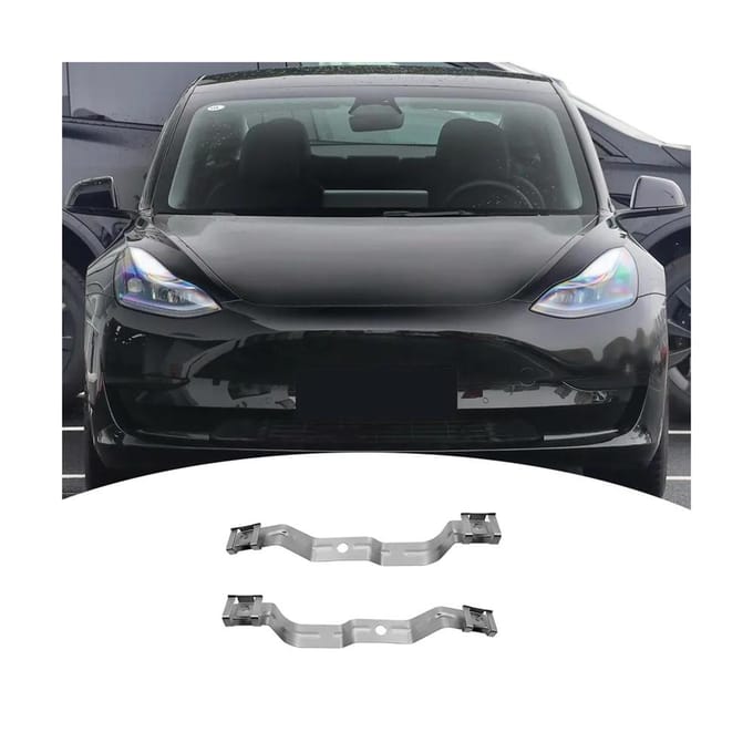 1 Paar Voorbumper Links + Rechts Liner Beugel Voor Tesla Model 3 2017-2022 black