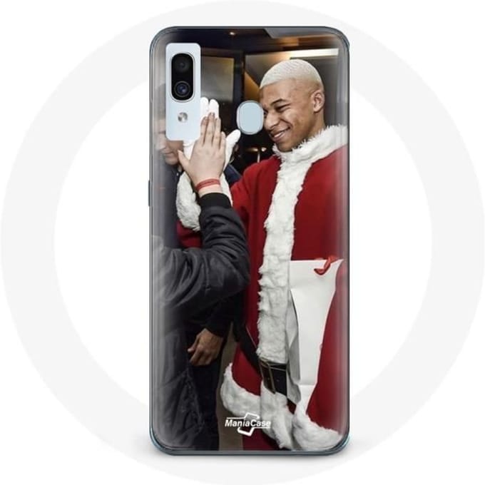 Coque pour Samsung Galaxy A20e Mbappé Foot Joyeux noël