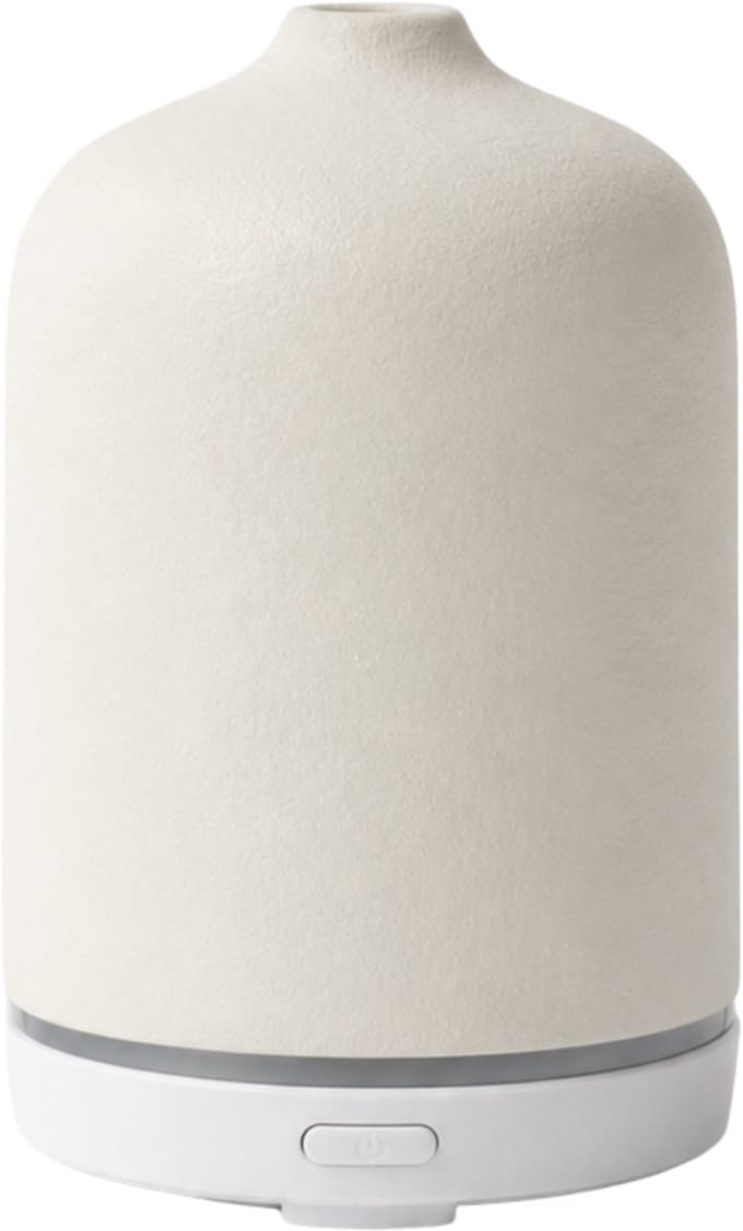Candle Cocktail Aroma Diffuser Wit/Beige – Ultrasone Geurverspreider & Luchtbevochtiger voor Etherische Oliën