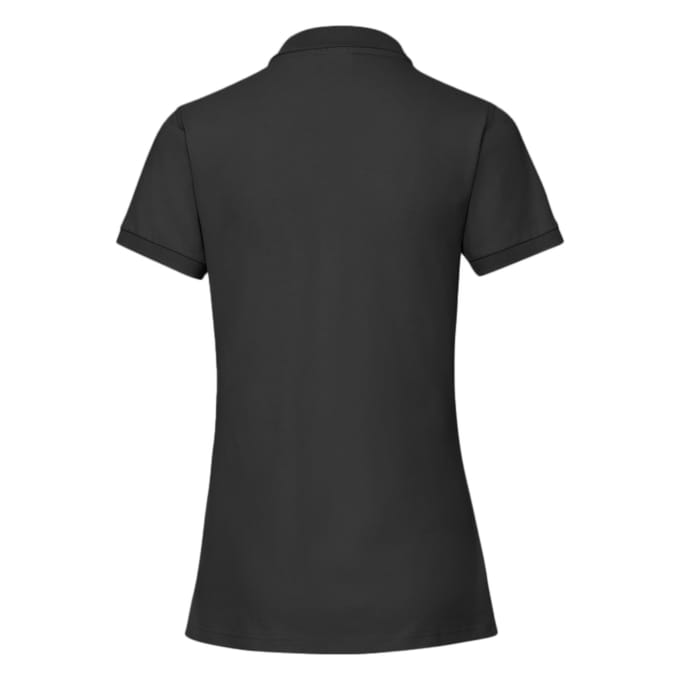 Russell Dames/dames Stretch Short Sleeve Polo Shirt (Zwart)