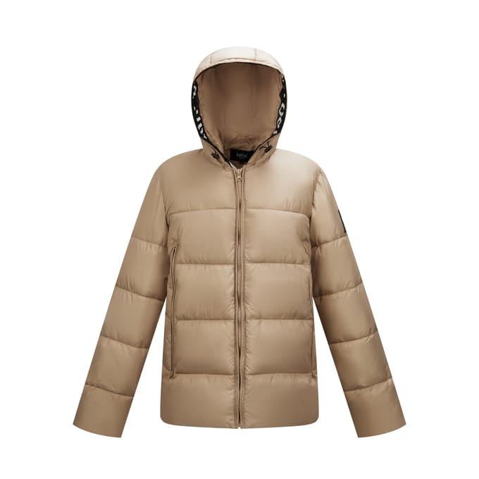 Heren Jas winter met Ballin Est. 2013 Jacket Calvin Print - Beige - Maat S