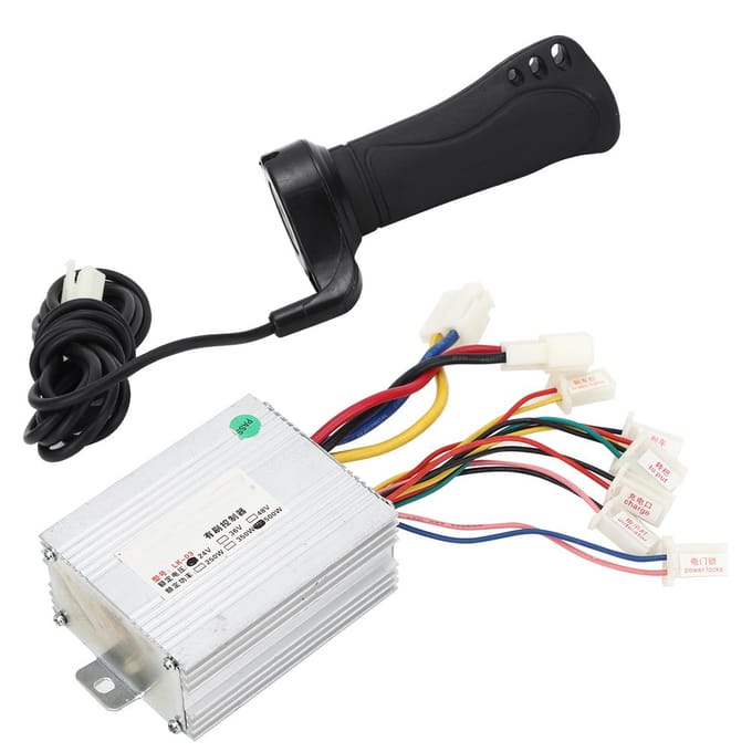 24V 500W Elektrische Fiets Geborstelde Controller Verlengkabel Stuur Elektrische Fiets Accessoires white
