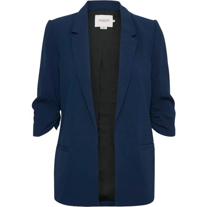 SOAKED IN LUXURY SLSHIRLEY BLAZER - Navy Blue