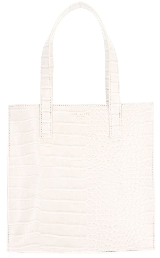 Ted Baker handtas Wenonaa Croc Effect Icon Bag Ivory crème