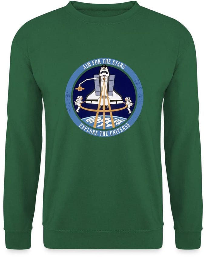 NASA Aim For The Stars Sweater Heren