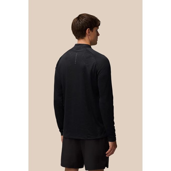 Castore Adapt Training 1/4 Zip Top Polyester Heren Zwarte Actieve T-Shirts