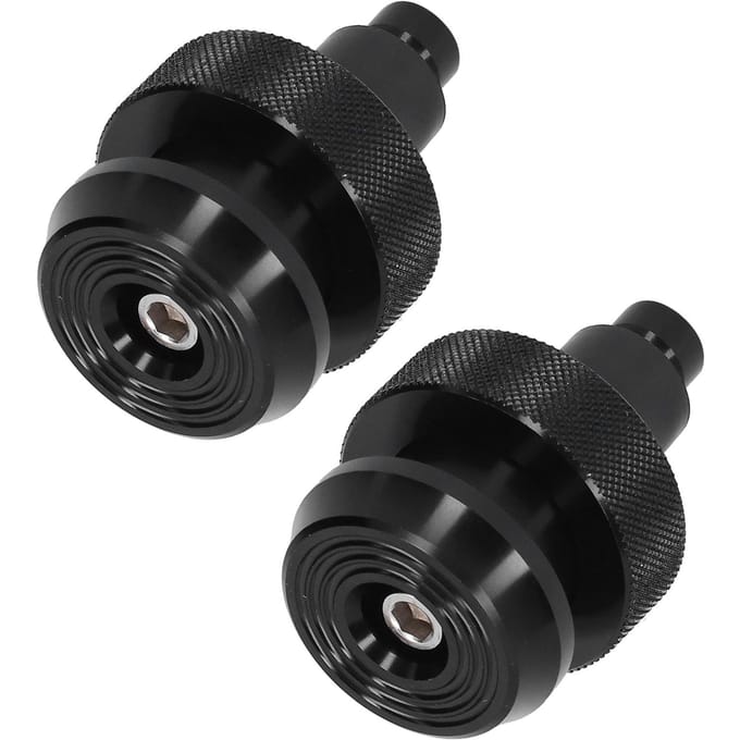 Motorfiets Stuur Einde Plug Gashendel Snelheidsregeling Zwart Aluminium Rubber Universeel black