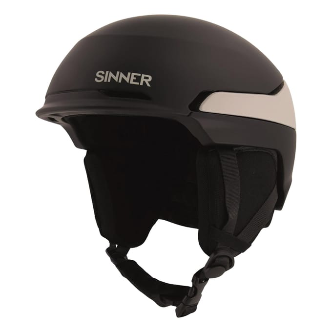 SINNER ZERMATT Unisex Skihelm - MATTE Zwart-MATTE LIGHT GREY - Maat M, 55-58 cm