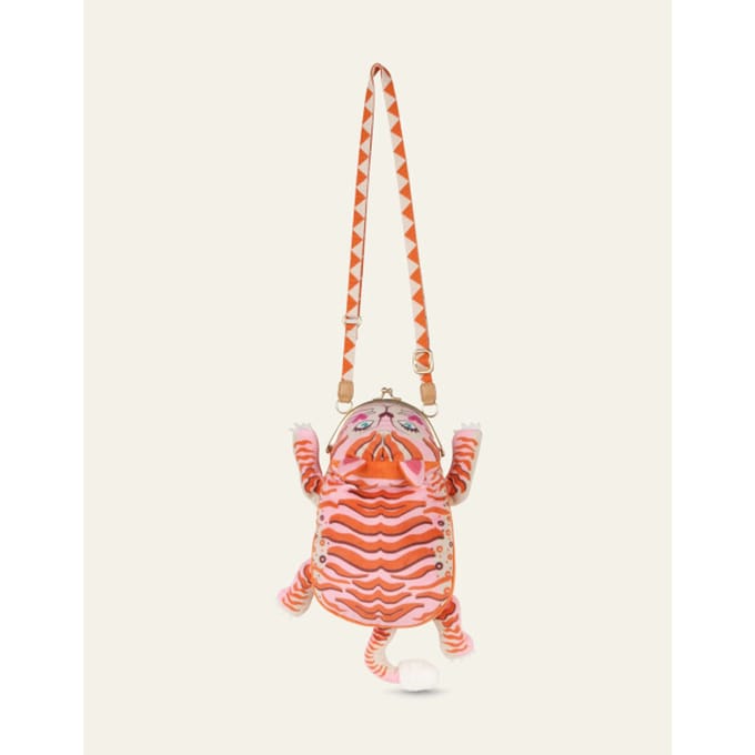 Oilily Tiger Schoudertas- maatOne size Candy Roze