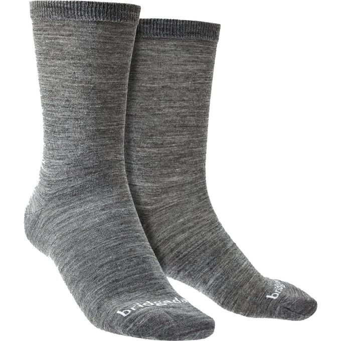 Bridgedale - 2-pack Liner Basislaagsokken voor Boots - Grijs
