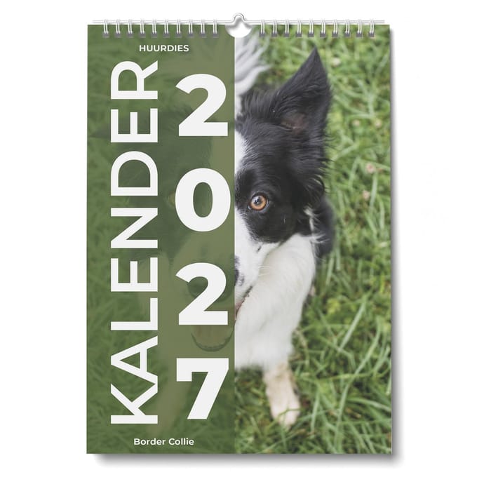 Huurdies Kalender 2027 - Border Collie - 35x24cm