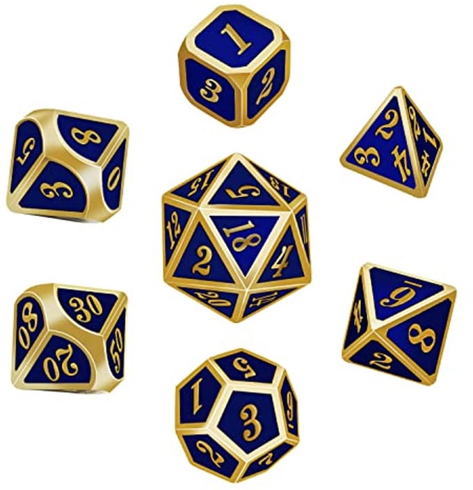 7 Stuks Polyhedral DND Dobbelstenen Set voor Rollenspellen