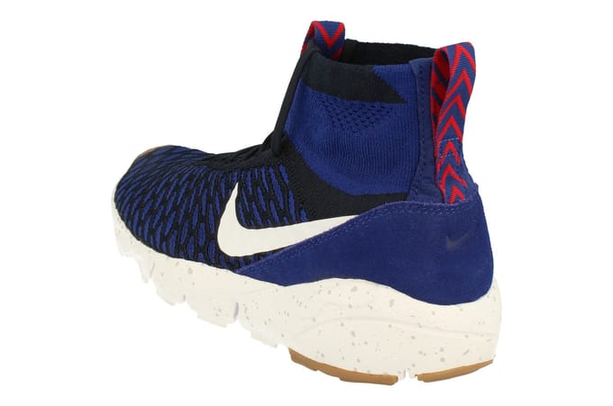 Nike Air Footscape Magista Flyknit Heren Blauwe Sneakers