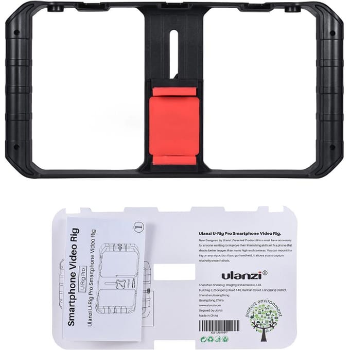 U-Rig Pro 3-Schoenen Handheld Smartphone Video Rig Film Maken Vlogging Opname Case Beugel white