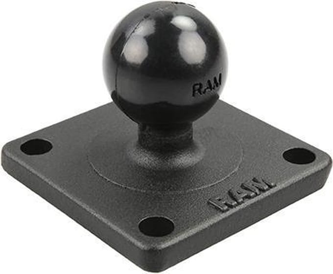 B-Kogel (25 mm) Aluminium Base Vierkant 51 x 51 mm - RAM-B-202U-22