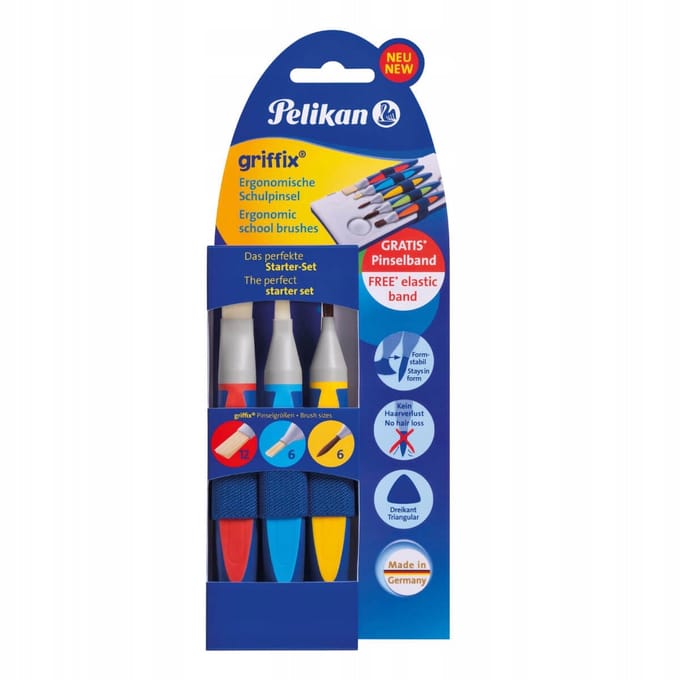 Pelikan Brushes griffix synth. GPI3T with band/3/B3pcs. of Cardboard