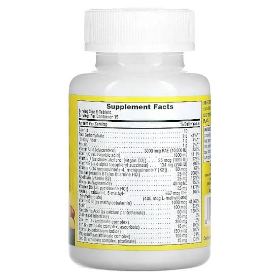 Nature's Plus - Source Of Life, Multi-Vitamine & Mineraal Supplement met Volledige Voedingsconcentraten, 90 Minitabletten