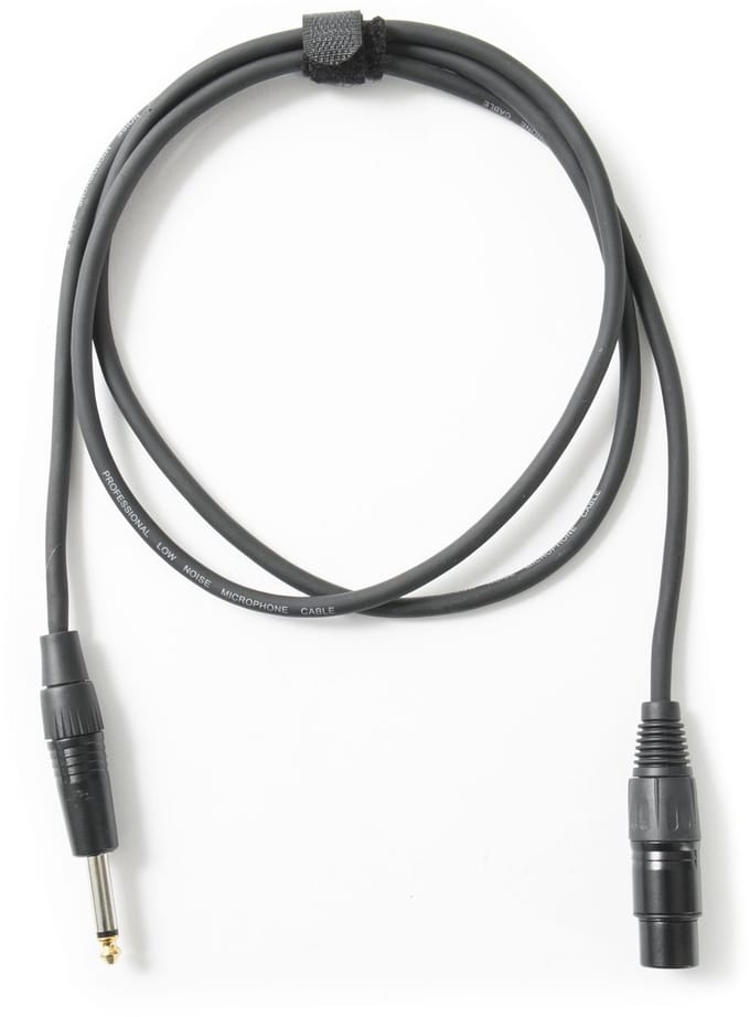 DAP Audio Microfoon Kabel - Female XLR naar Jack Mono - 1,5m (Zwart)