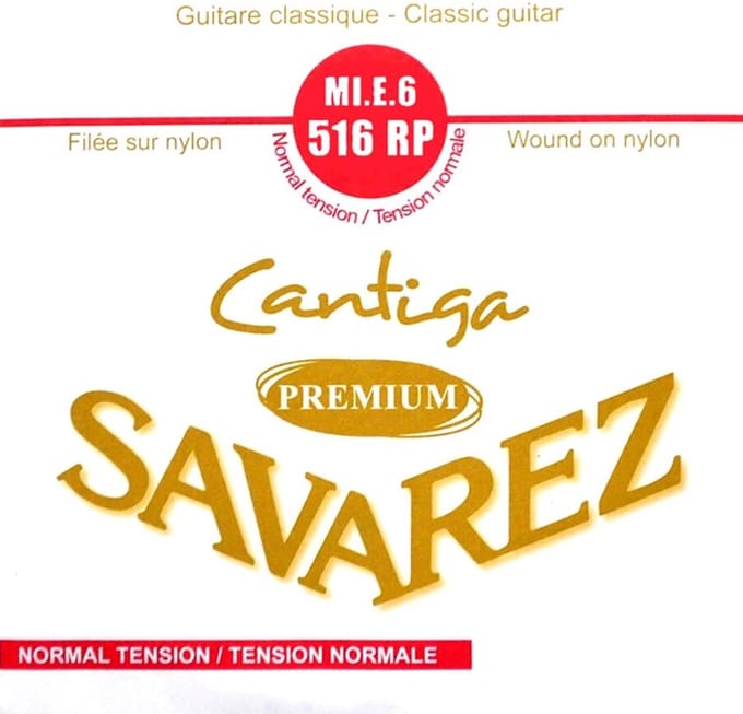 Savarez 516-RP E-6 snaar, silver plated wound, from 510-CRP set, standard tension
