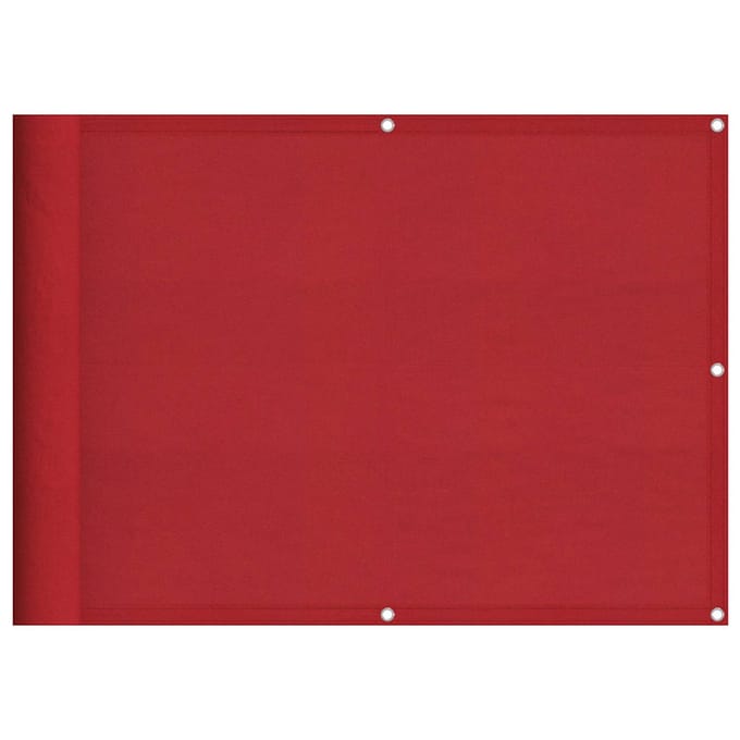 vidaXL - Balkonscherm - Rood - 75x800 - cm - 100% - Polyester - Oxford